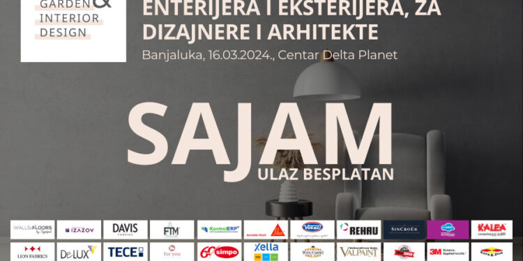 ”HOME & GARDEN INTERIOR DESIGN” uskoro u Banjoj Luci